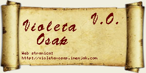 Violeta Ošap vizit kartica